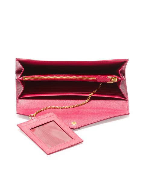 prada cardholder pink|prada envelope wallet outlet.